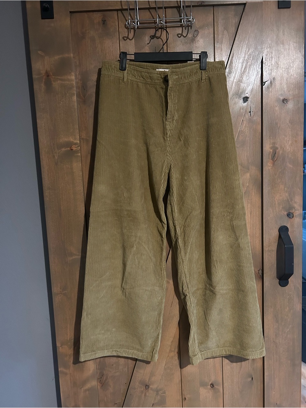 Ripcurl Olive Corduroy Wide-Leg Pants